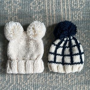 NWOT▪️The Blueberry Hill▪️ Set of 2️⃣ Knit Pom Pom Hats